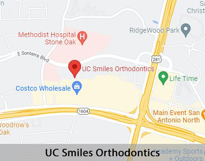 Map image for Dental Braces in San Antonio, TX